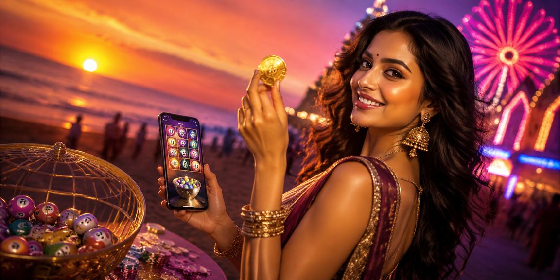 Festive IPL lottery points promotion on Goa beaches with Bollywood theme