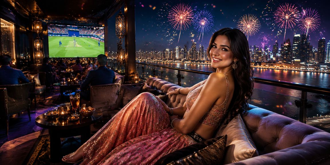 Live casino gameplay with cricket background in India
